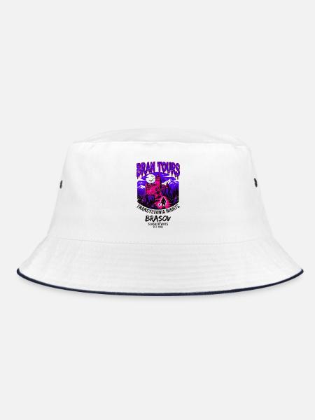 Bran Tours Transylvania Nights Brasov Slasher - Bucket Hat - Weiß/Navy