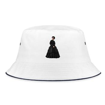 FASZINIEREND UNHEILVOLL - Bucket Hat - Weiß/Navy - Vorne