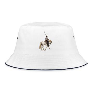 Gardianischer Camargue - Bucket Hat - Weiß/Navy - Vorne