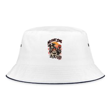 Furchtlose Zone: Rebellenfarm - Bucket Hat - Weiß/Navy - Vorne
