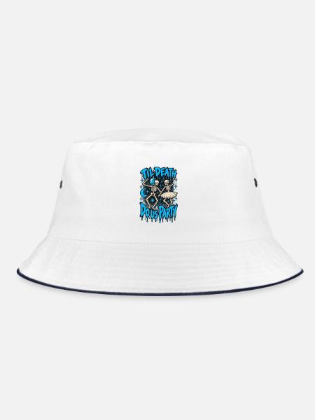 Bis der Tod uns feiert - Bucket Hat - Weiß/Navy
