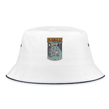 Schichtdemenz Pflege – Welches Zimmer war das? - Bucket Hat - Weiß/Navy - Vorne
