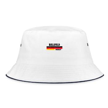 Bielefeld Germany Flag - Bucket Hat - white/navy - Front