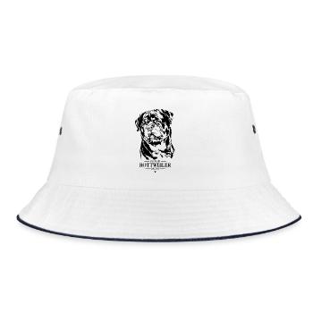 Rottweiler Maman Chien Chien Rottie Wilsigns - Bob - blanc/marine - Devant