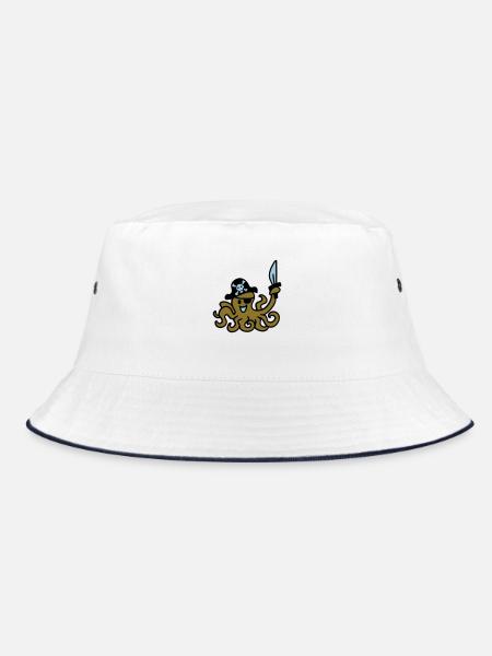 Pirate Otkopus 3 - Bucket Hat - white/navy - Front