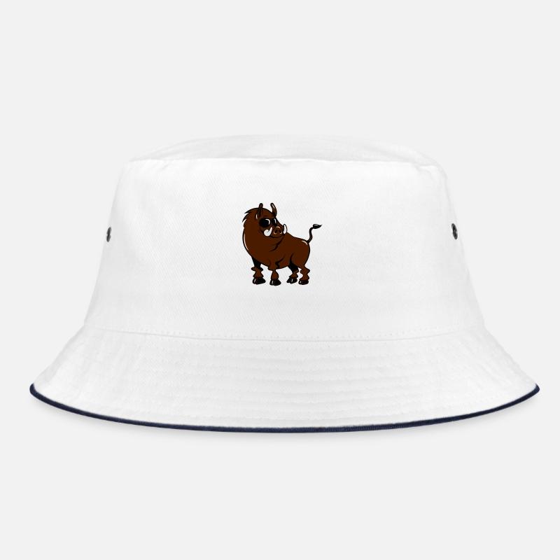 Wild boobs cool cute funny sunglasses - Bucket Hat - white/navy