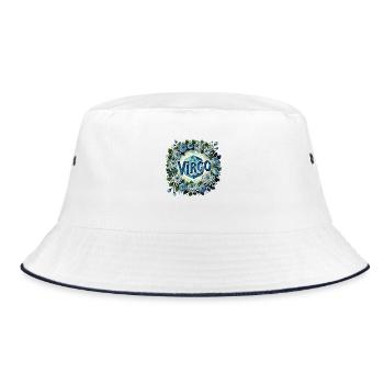 Virgo - Bucket Hat - white/navy - Front
