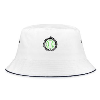 Écusson de baseball - Bob - blanc/marine - Devant