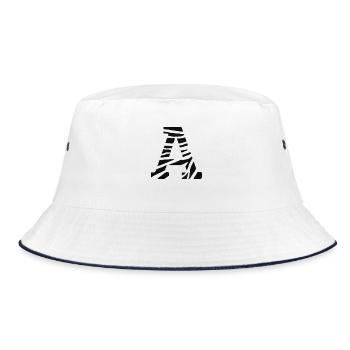 Letter to zebra - Bucket Hat - white/navy - Front