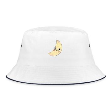 Cosmic Moon - Bucket Hat - white/navy - Front