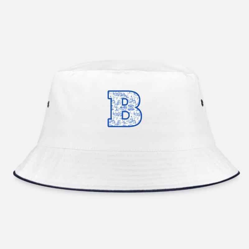 Lettre B chinoiserie bleu Bob