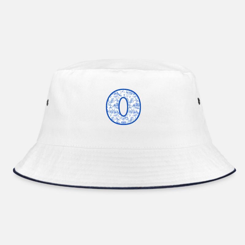 Buchstabe o blaue Chinoiserie Bucket Hat