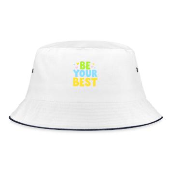 Soyez à votre meilleur - Message positif - Bob - blanc/marine - Devant