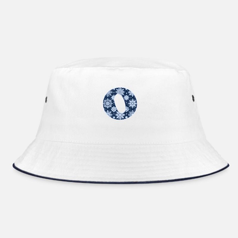 Buchstabe O Schneeflocken Bucket Hat