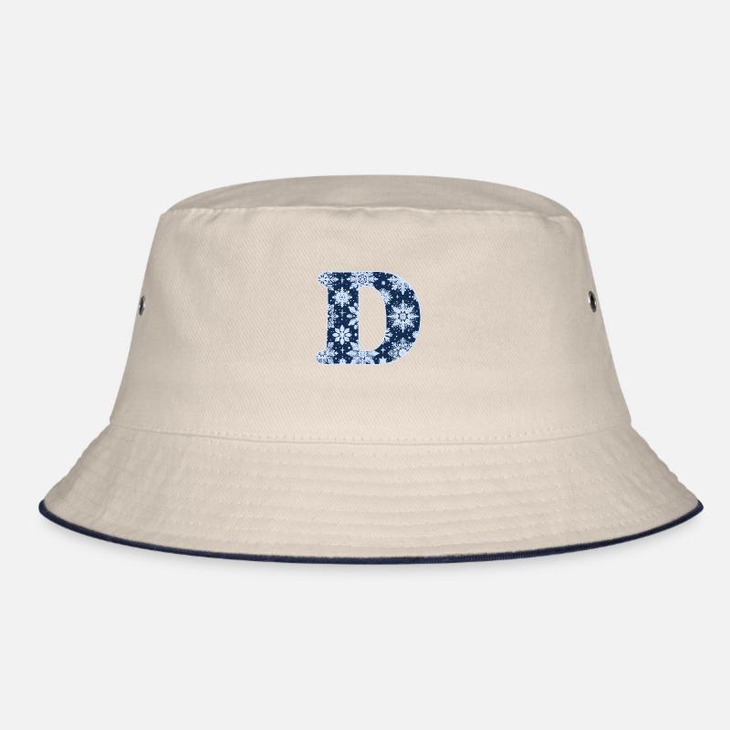 Buchstabe D Schneeflocken Bucket Hat