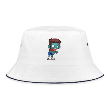 zombie - Bucket Hat - white/navy - Front