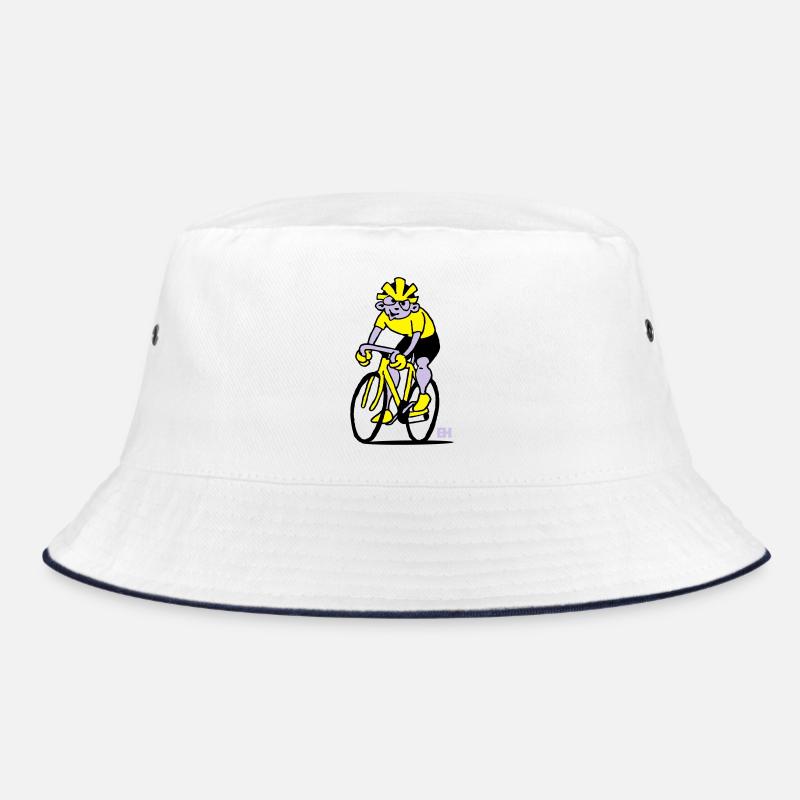 Cyclist - Cycling - Bucket Hat - white/navy