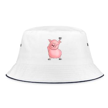 porc - Bob - blanc/marine - Devant