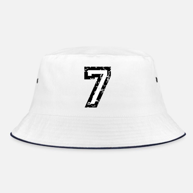 Le numéro sept- No. 7 (deux couleurs) blanc Bob