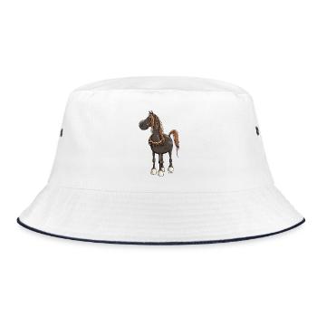Cheval Arabe Mignon - Chevaux - Bob - blanc/marine - Devant