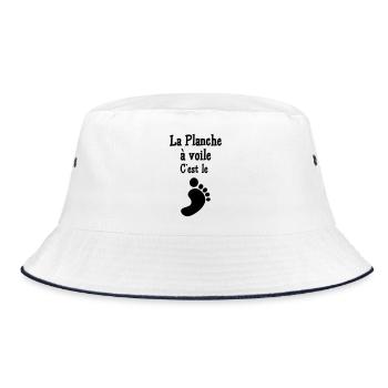Windsurf Windsurfing Windsurfen Planche à voile - Bucket Hat - white/navy - Front