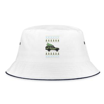 Discovery 2 Green Christmas Light - Bucket Hat - white/navy - Front