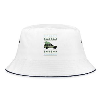 Discovery 2 Green Christmas - Bucket Hat - white/navy - Front