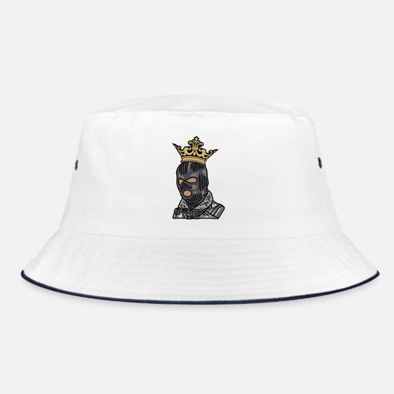 Masked Monarch Graff Couture - Bucket Hat - white/navy