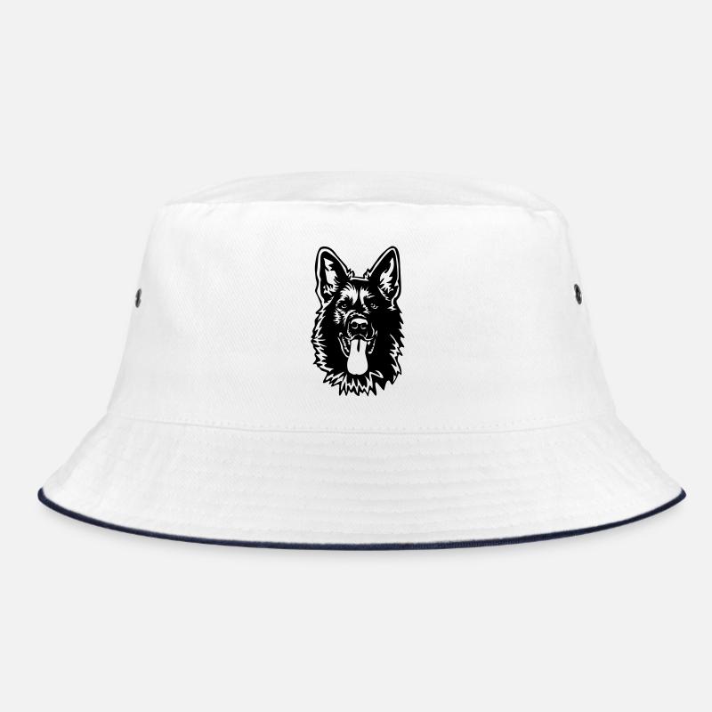 German Shepherd Head Bucket Hat