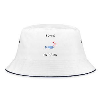 RETRAITE. BONNE RETRAITE. JOYEUSE RETRAITE - Bob - blanc/marine - Devant