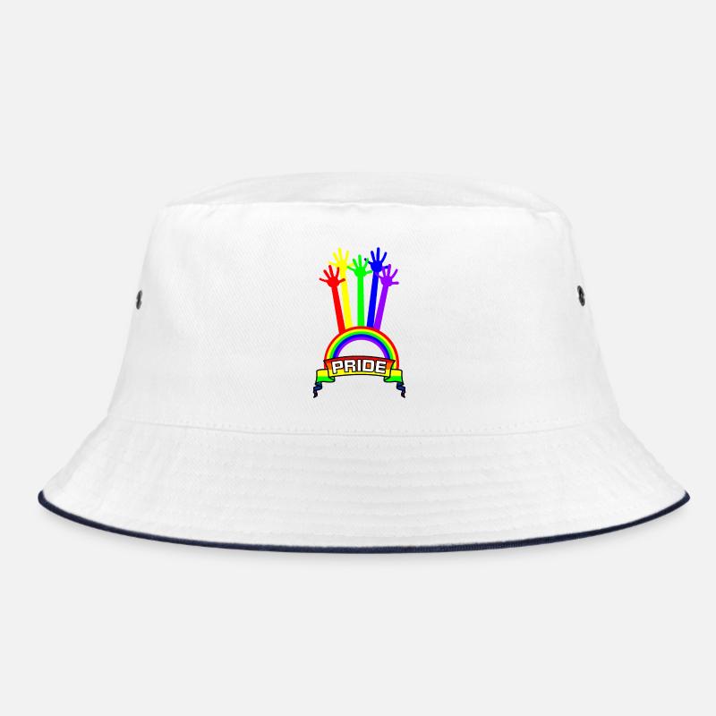 Pride hands rainbow Bucket Hat