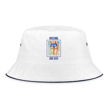 I miss that sexy butt - Bucket Hat - white/navy - Front