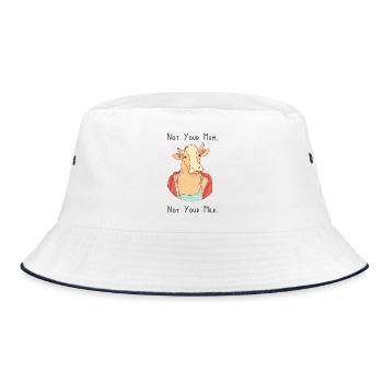 Not Your Mum, Not Your Milk - Bucket Hat - white/navy - Front