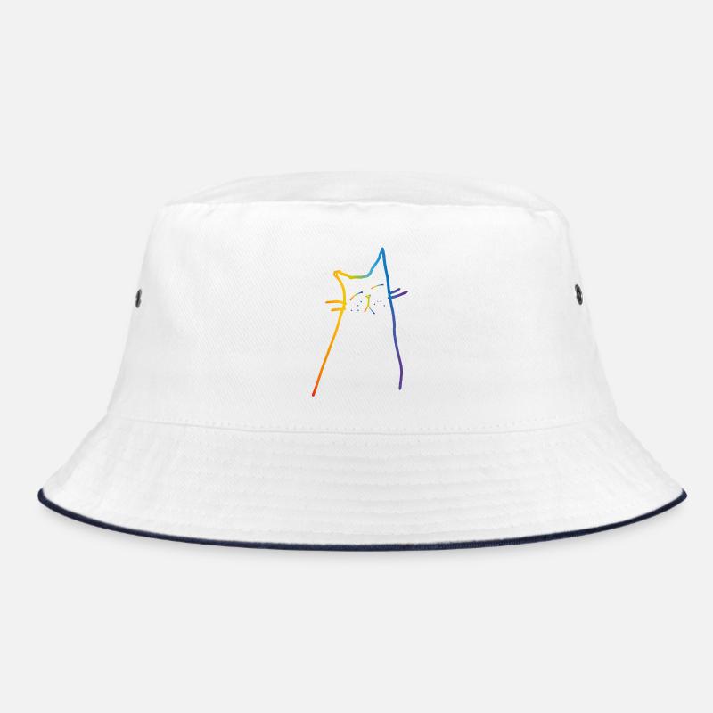 Rainbow Cat Bucket Hat