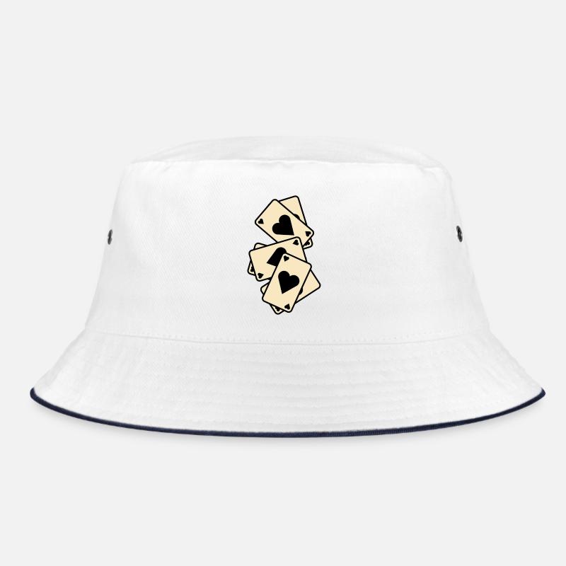 Herz-Ass-Kartenmischen Bucket Hat