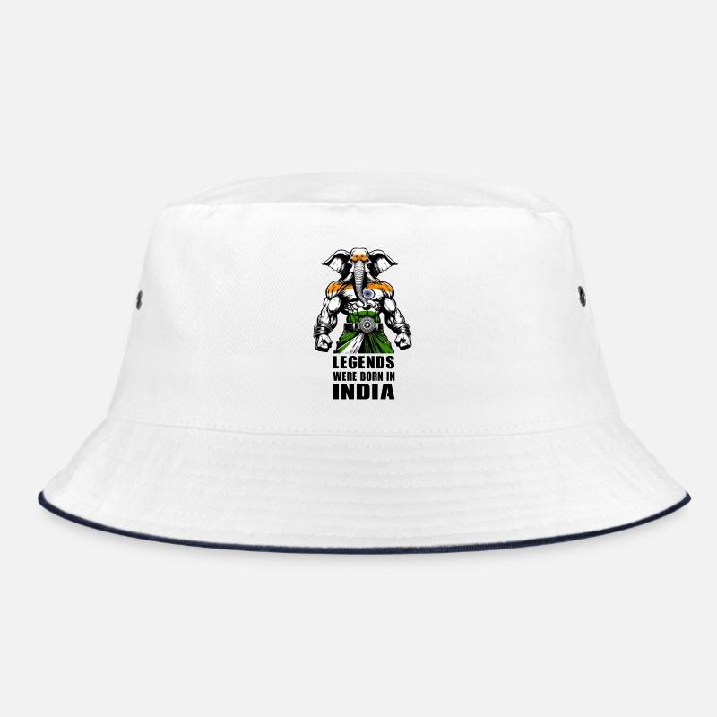 India elephant legends design Bucket Hat