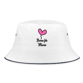 GRANNY. HAPPY BIRTHDAY. MOM. MOTHER'S DAY - Bucket Hat - white/navy - Front
