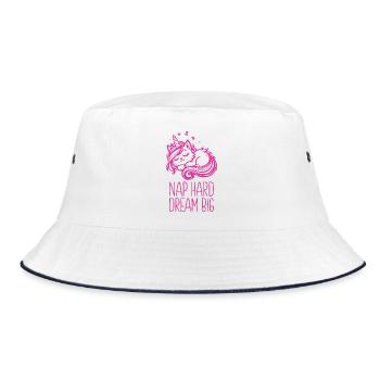 Nap Hard Dream Grand Chat Licorne Endormi - Bob - blanc/marine - Devant