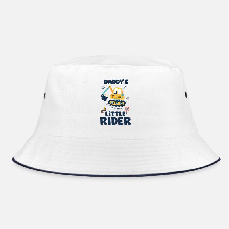 Daddy's Little Pilot Baby Excavator Construction Site Bucket Hat