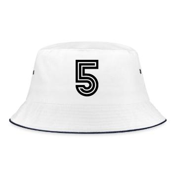 5. 5 YEARS. 5th ANNIVERSARY. 5 YEAR ANNIVERSARY - Bucket Hat - white/navy - Front