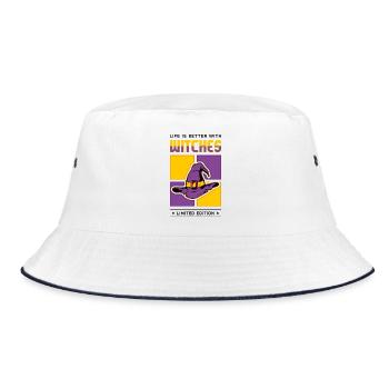 Witches - Bucket Hat - white/navy - Front