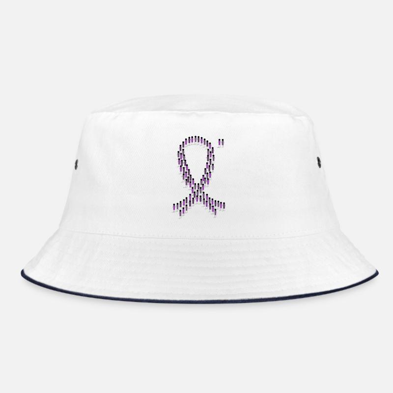 Crowd Purple Epilepsy Bow Togetherness Bucket Hat