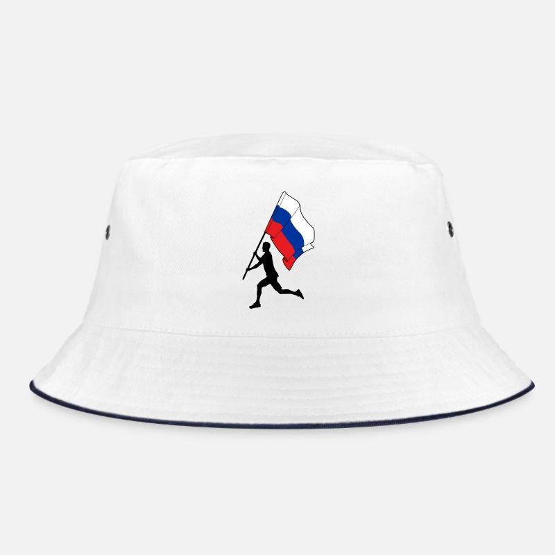 Drapeau Russie Homme Courir Bob