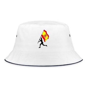 Drapeau Espagne homme courant - Bob - blanc/marine - Devant