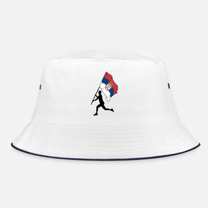 Drapeau Serbie homme courant Bob