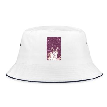 STERN-KÄTZCHEN - Bucket Hat - Weiß/Navy - Vorne