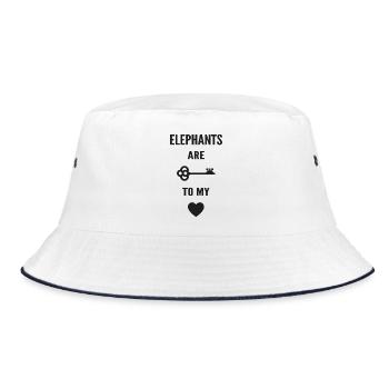 Elephants are the key to my heart - Bob - blanc/marine - Devant