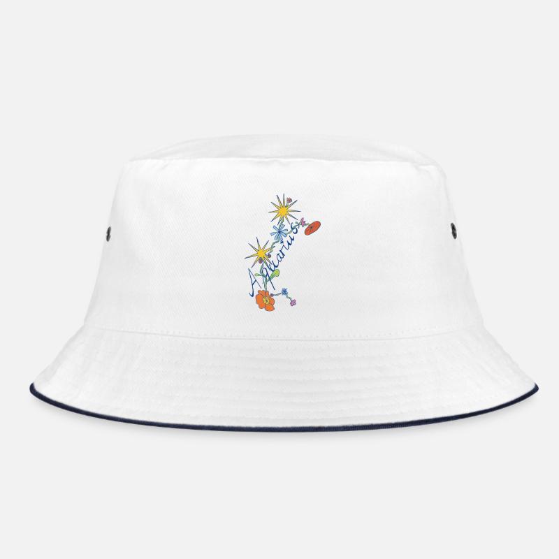 Aquarius – Creative Zodiac Illustration Bucket Hat