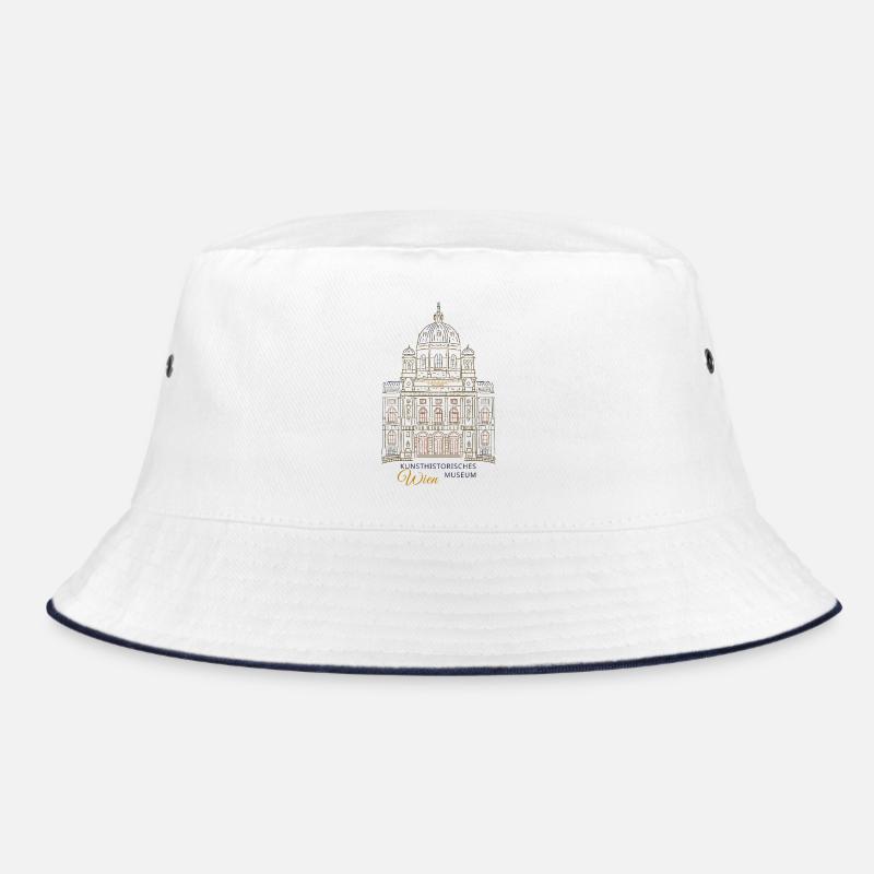 Vienna, Kunstmuseum KHM, Hand Drawing Austria Bucket Hat