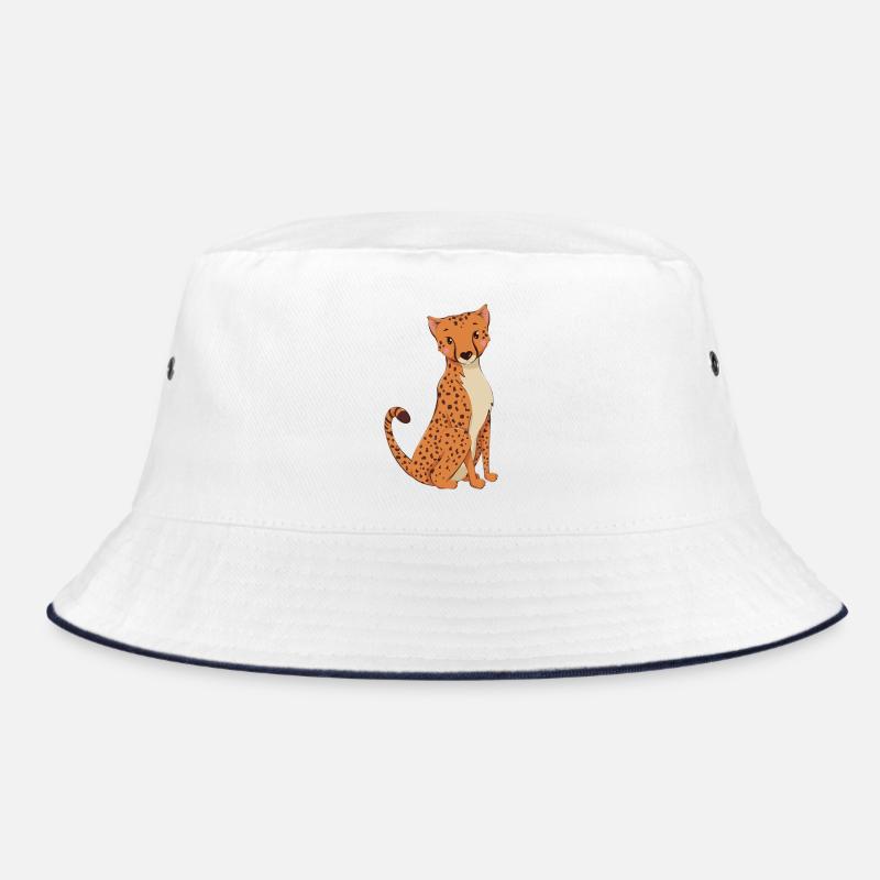 Cheetah - Bucket Hat - white/navy